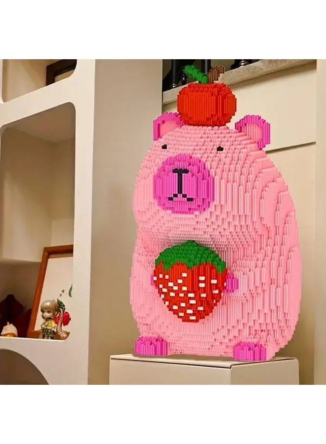 Apple Strawberry Capybara 2095 PCS Building Blocks Set Model 8795 DIY Toy Desktop Decor Gift - Image 4